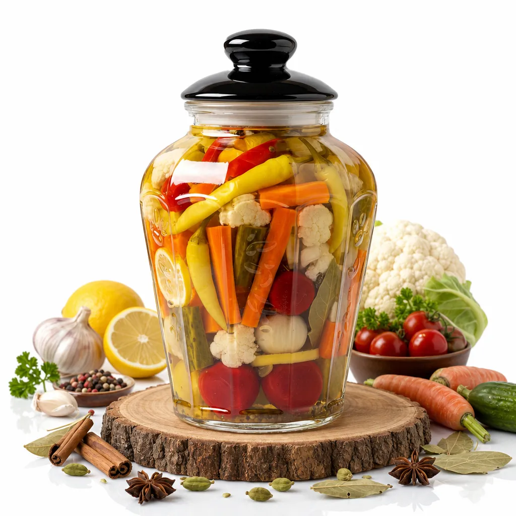 Mixed Vegetable Pickles Jar