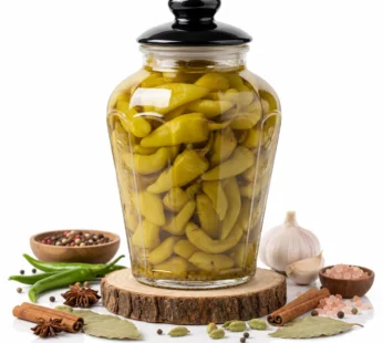 Yellow Pepper Pickles Jar