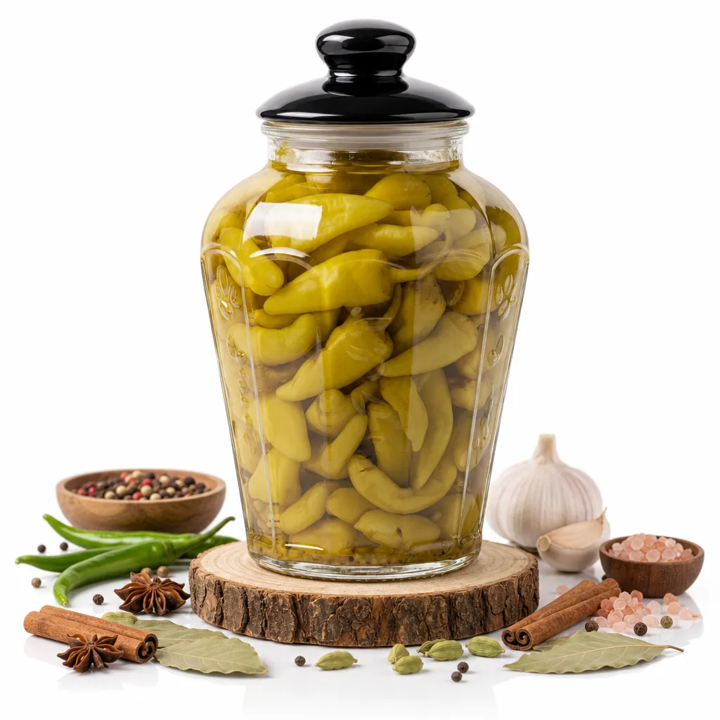 Yellow Pepper Pickles Jar